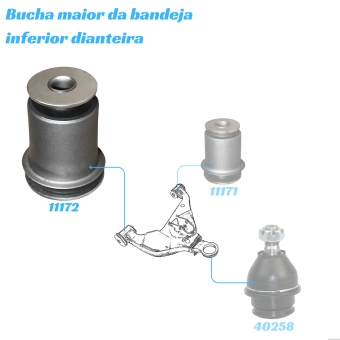 Bucha Maior Da Bandeja Inferior Dianteira Hilux 2016 A 2023 [BAC11172]