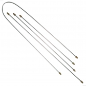 Kit de canos de freio GolSaveiroParatiVoyage 1981 a 2013 G1G2G3G4 (OBS: Não serve no GOL G5 - 6 Peças [BAC14891]