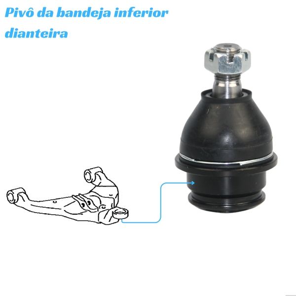 Pivô Inferior Da Bandeja Hilux Pickup E Hilux Sw4 2005 A 2020 - [BAC40258]