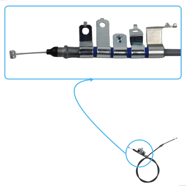 Cabo Do Do Freio De Mão Traseiro L200 Triton 2007 A 2018 | 1ª GERAÇÃO Lado Esquerdo [BAC20053]