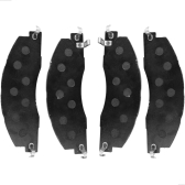 Jogo Pastilha Dianteira Ram 3500 4X4, Ram 1500 4X4, Ram 2500 4X4 2009 A 2016 - [BAC51019]