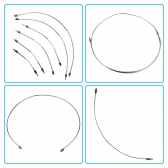 Kit de canos de freio Chevette 1973 a 1986 - 8 Peças [BAC14893]