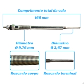 Vela Aquecedora Hilux 2.5, 3.0 2005 A 2015 - [BAC30006]