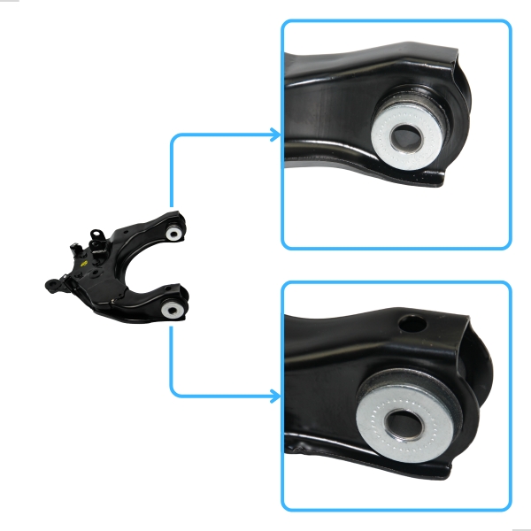 Bandeja Inferior Completa Hilux Pick-up 2.8 4x4 1993 a 2001, Hilux Sw4 2.8 1991 a 1995, Hilux Pick-up 4x2 4x4 2001 a 2004 | Lado Esquerdo [BAC473