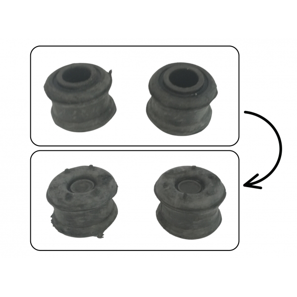 Calço Do Amortecedor Dianteiro Com Buchas E Coifa Da Frontier 2.5 16V 2008 A 2016 - [BAC10326]