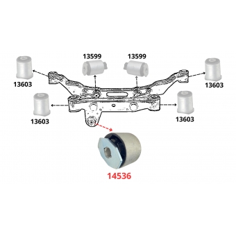 Bucha Traseira Agregado Traseiro Toro 4X4 2016 A 2021 - [BAC14536]