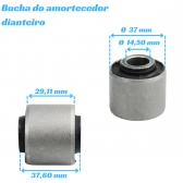 Bucha Do Amortecedor Dianteiro Hilux 2005 A 2015 | 37MM [BAC13685]