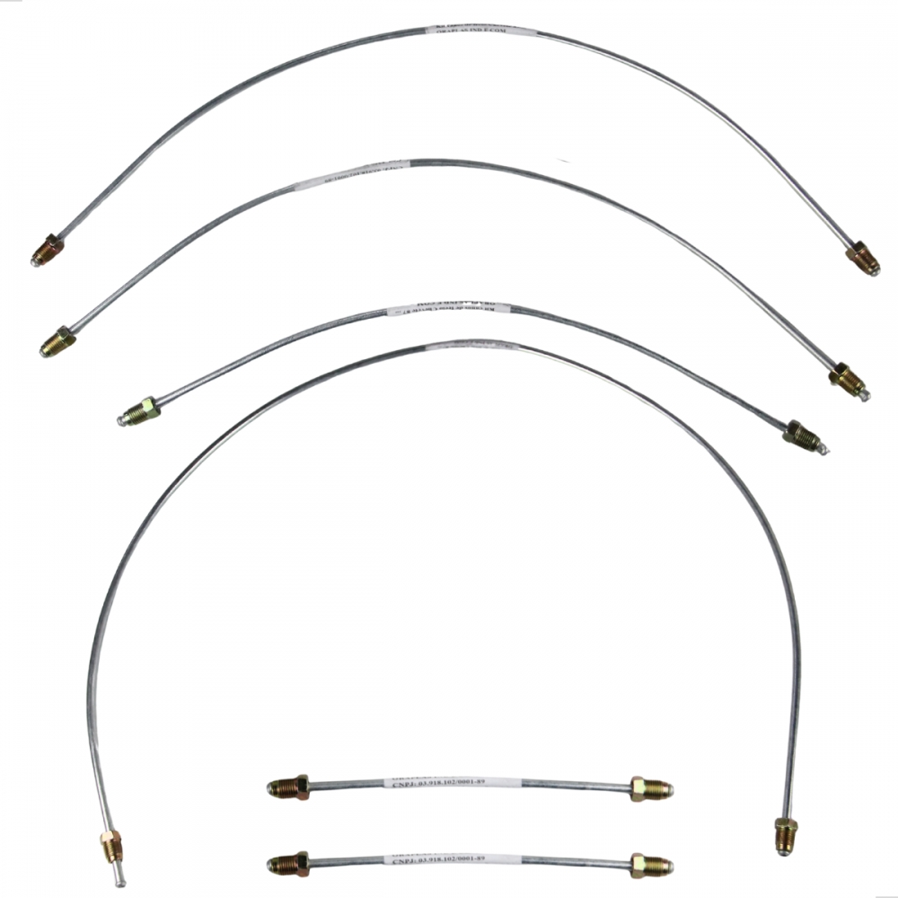 Kit de canos de freio Chevette 1987 a 1993 - 8 Peças [BAC14892]