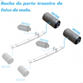 Bucha Do Feixe De Molas Traseiro Da Frontier, D22 99 A 2008 - [BAC10750]