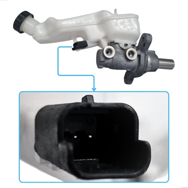 CILINDRO MESTRE FREIO COM RESERVATORIO PEUGEOT 207, 208, CITROEN C3, C4, CACTUS 2018 A 2024 [BAC14951NA]