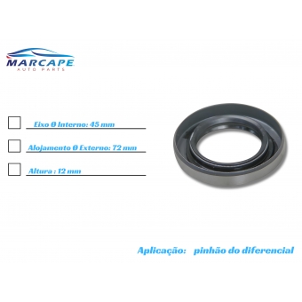 Retentor Do Pinhão Dianteiro Da L200 Triton 2007 A 2016 - [BAC82230]