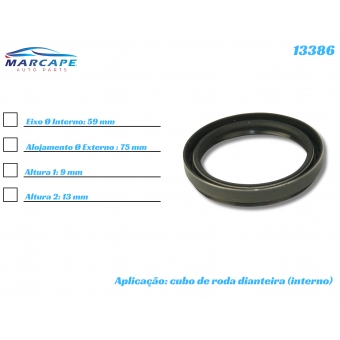 Retentor Interno Da Roda Dianteira S10 2012 A 2016 [BAC13386]
