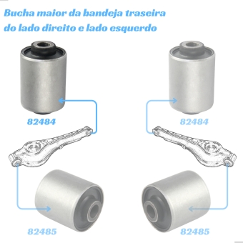 Bucha Da Bandeja Traseira Hilux Sw4 2005 A 2015 | Consultar No Site o Sistema de Montagem [BAC82484]