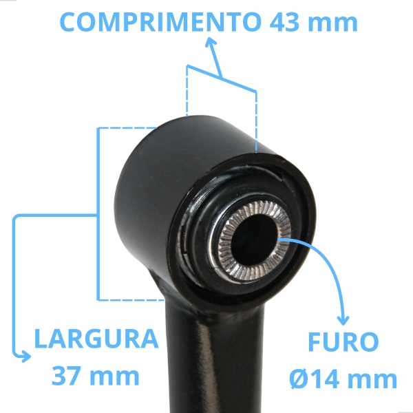 Braço Traseiro Lado DireitoLe Byd Soug Plus 2023 A 2024 - [BAC14761]