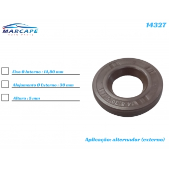Retentor Externo Do Alternador Bongo K2500 2006 2007 2008 - [BAC14327]