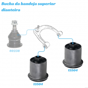 Bucha Da Bandeja Superior Dianteira Hilux 2005 A 2023 [BAC13504]