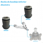 Bucha Da Bandeja Inferior Dianteira Da Hilux Pick-Up 4X4 95 A 2004 Hilux Sw4 91 A 95 - [BAC10601]