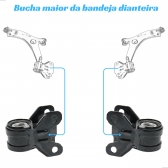 Par De Buchas Maiores Da Bandeja Dianteira Focus - [ML14100(X2)] - BAC14100PN(X2)