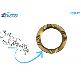 Arruela Da Manga Eixo Da L200 4X4 Gl Gls 1997 A 2007 - [BAC16047]
