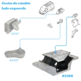 Coxim Do Câmbio Da Master 2.3 16V 2013 A 2018 Lado Esquerdo Sem Suporte - [BAC82366]