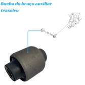 Bucha Do Braço Auxiliar Traseiro Santa Fe 2006 A 2012, Sorento 2.4 2009 A 2012, Sorento 3.5 2009 A 2013 - [BAC14424]