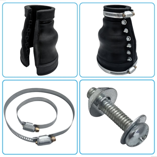 KIT COIFA CAMBIO FUSCA, VARIANT, KOMBI 1960 A 1996, BRASILIA 1973 A 1982  KIT: COIFA + ABRACADEIRA + PARAFUSO + PORCA [BAC14959NA]