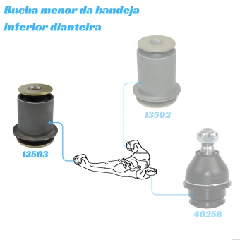 Bucha Da Bandeja Inferior Dianteira Da Hilux 2005 A 2015 - [BAC13503]