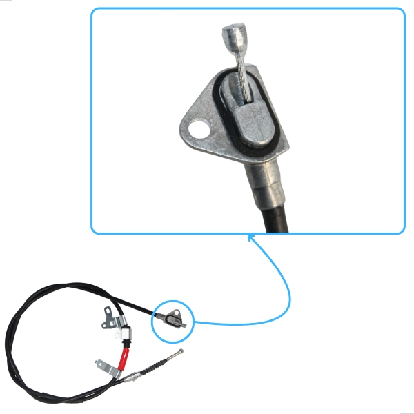 Cabo Do Freio Mao Traseiro Lado Direito Corolla 2014 A 2019 - [BAC14385]