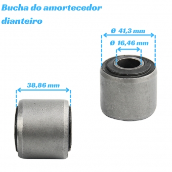 Bucha Do Amortecedor Dianteiro Da Ranger 2013 A 2019 Medida 41Mm - [BAC13681]