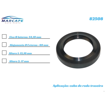 Retentor Da Roda Traseira Da S10 2012 A 2017 - [BAC82508]