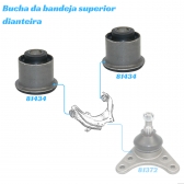 Bucha Da Bandeja Superior Dianteira Da S10, Trailblazer 2012 A 2018 - [BAC81434]
