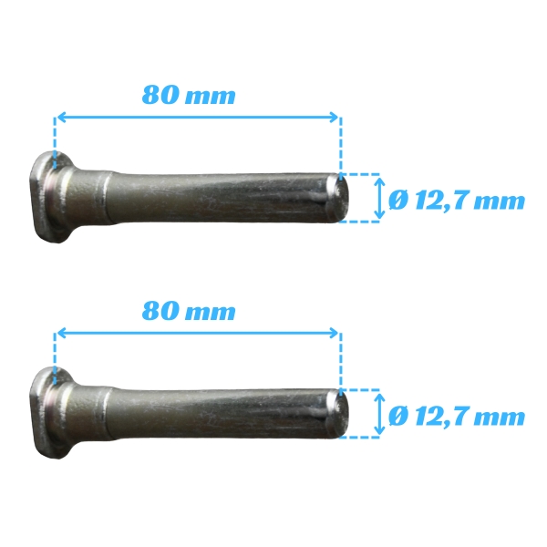 Jogo De Pinos Guia Da Pinça Do Freio Dianteiro Da F250, F350, F4000 99 A 2012 Traseiro F350, F4000 99 A 2012 - [BAC45500]