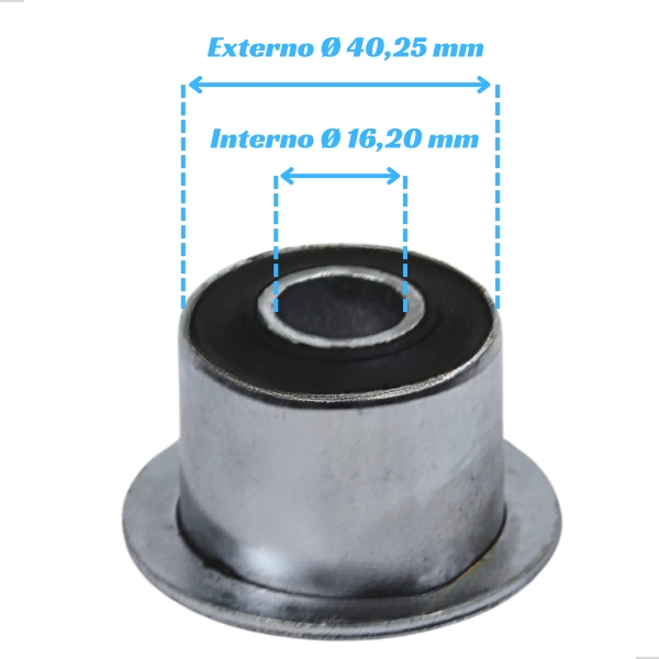 Bucha Do Feixe De Molas Traseiro Da Iveco 3510, 4910, 4912, 5912, 6012, 7012, 7013, 70C16, 70C17 2000 A 2018 - [BAC10848]