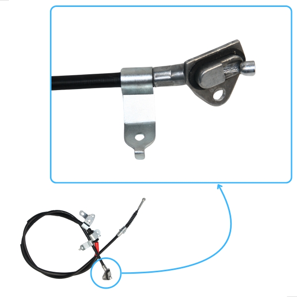 Cabo Do Freio Mao Traseiro Lado Esquerdo Corolla 2014 A 2019 - [BAC14386]