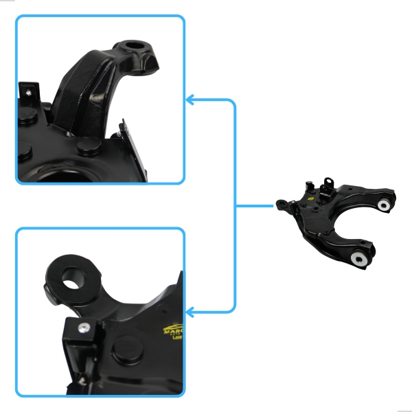 Bandeja Inferior Completa Hilux Pick-up 2.8 4x4 1993 a 2001, Hilux Sw4 2.8 1991 a 1995, Hilux Pick-up 4x2 4x4 2001 a 2004 | Lado Esquerdo [BAC473