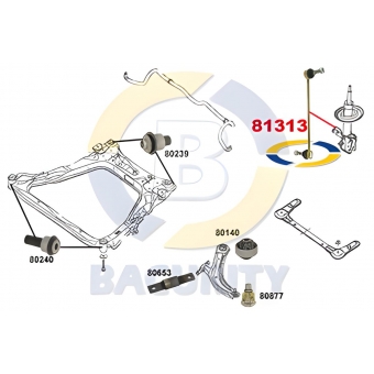 Bieleta Dianteira Do Sentra 2008 A 2013 - [BAC81313]