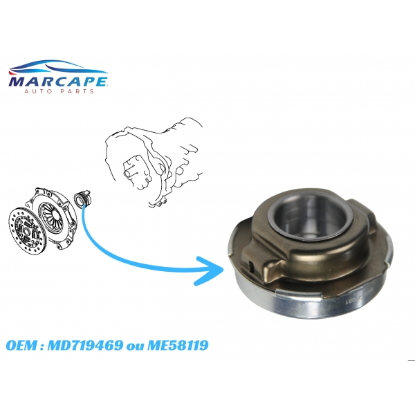 Rolamento Da Embreagem L200 Gl, Gls, Sport, Sanava, 4X4 2003 A 2012, Pajero 1990 A 2012 L300, H100 1993 A 2004 [MCP47081]