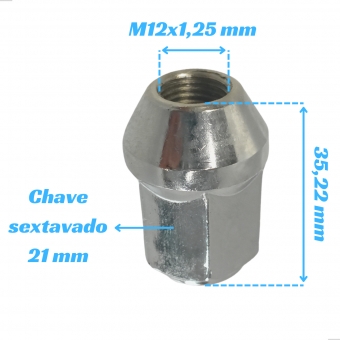 Porca Da Roda Dianteira E Traseira Da Frontier. Xterra 2003 A 2008 - [BAC40331]