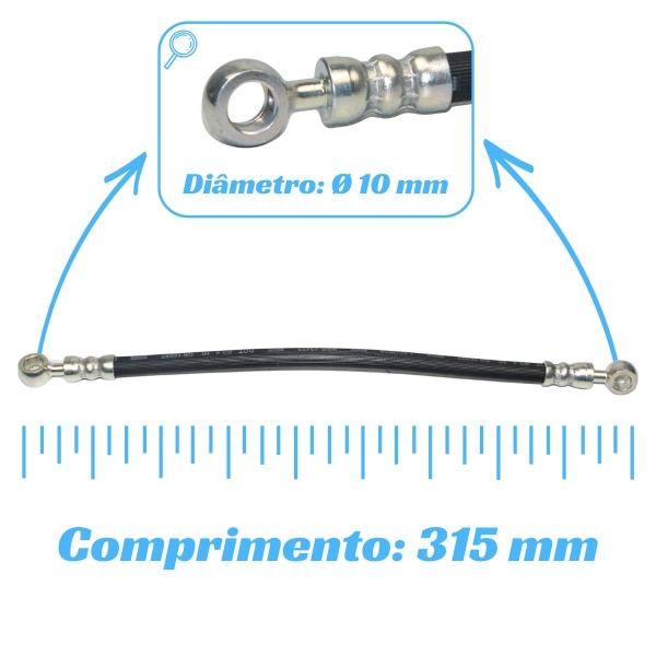 Mangueira Bomba Vácuo Ao Alternador  L200 Outdoor, Sport 2003 A 2012, L200 Savana 4x4 2008 A 2012 [BAC31567]