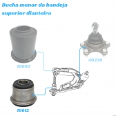 Bucha Da Bandeja Superior Dianteira Da Hilux Pick-up 4X4 95 a 2004 Hilux SW4 91 a 95 - [BAC10612]