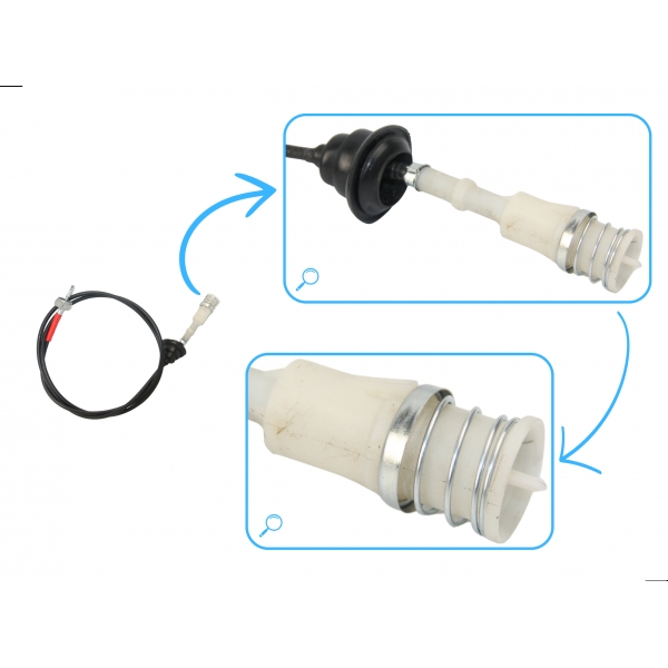 Cabo Do Velocimetro L200 Sport, Outdoor 2003 A 2012, L200 Savana Redonda 2008 A 2012 | Cambio Manual e Automatica [BAC53550]