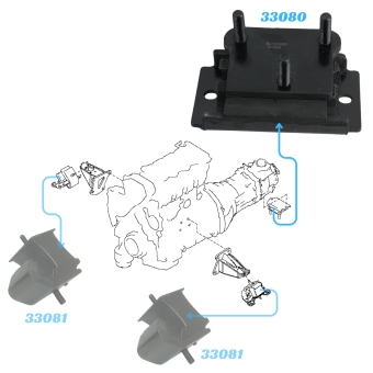 Coxim Do Cambio Frontier 2.5 16V 4X4 2008 A 2016, Frontier 2.3 16V 4X4 2017 A 2024 [MCP33080]