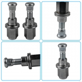 Parafuso Com Porca Cromada Da Roda Dianteira Hilux 2005 A 2021 [BAC70186]